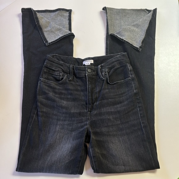 Good American Classic High Rise Split Hem Flare Jeans - Picture 5 of 11